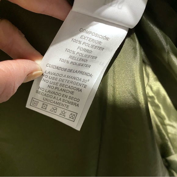 FDS Faux Fur Hooded Parka Jacket / Army Green / XXS - Picture 10 of 10